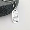 Lant barbatesc - Modern Army Tag - Personalizat cu text absolvire - Argint 925