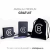 Lant barbatesc - Steaua lui David cu Email Negru - Argint 925 - lant ARMY negru