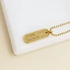 Lant barbatesc - Vector al Directiei - Personalizat nume in relief - Argint 925 placat cu Aur Galben 18K
