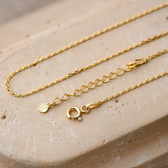 Lant FORZATINA Argint 925 Placat cu Aur 18K
