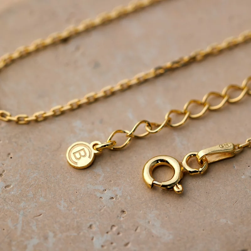 Lant FORZATINA Argint 925 Placat cu Aur 18K picture - 2