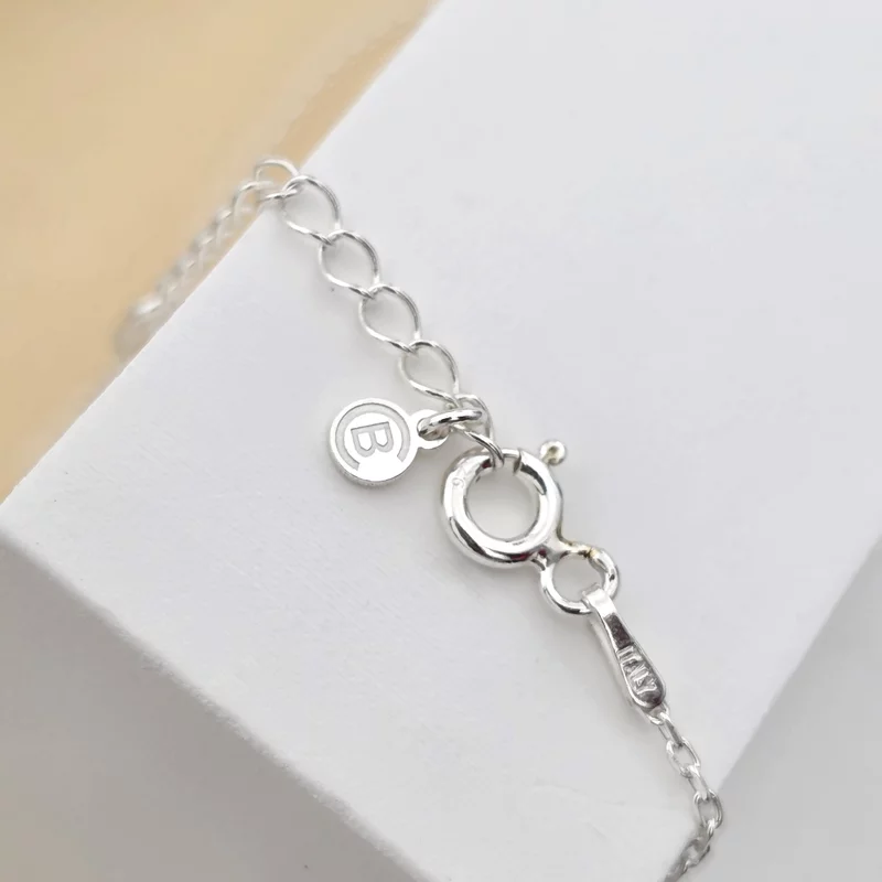 Lantisor cu pandantiv personalizat cal cu potcoavă – 18 mm - Lant link - Argint 925 picture - 5