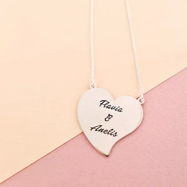 Lantisor Inima gravata - Argint 925