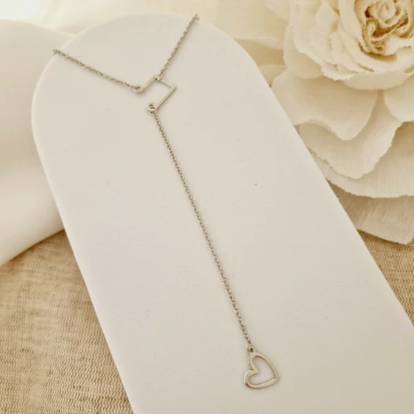 Lantisor lariat Y - Nota iubirii - Argint 925 Rodiat