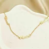 Lantisor personalizat Conexiune - 3 Nume - Argint 925 placat cu Aur galben 18K