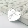 Lantisor personalizat - Gravura scrisului de mana si/sau desen personal - Pandantiv Inima - Argint 925