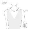 Lantisor personalizat - O stea intre inimi -  Gravura 1 nume - Argint 925