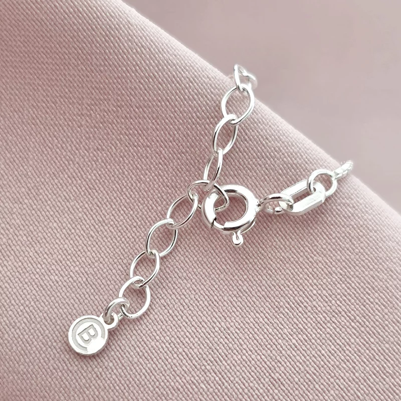 Lantisor Racheta de tenis si minge - nume personalizat  Argint 925 - cu Diamant natural picture - 4