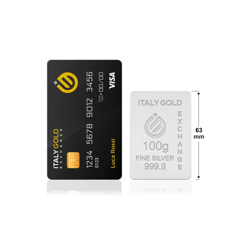 Lingou Argint Pur 999.9 de 100g Personalizat picture - 2