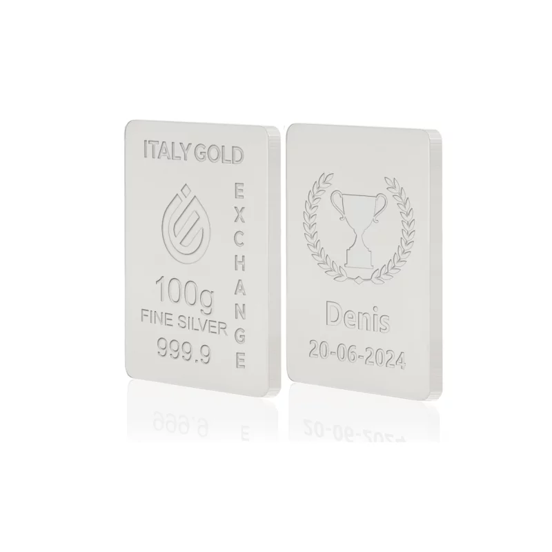 Lingou Argint Pur 999.9 de 100g Personalizat picture - 7