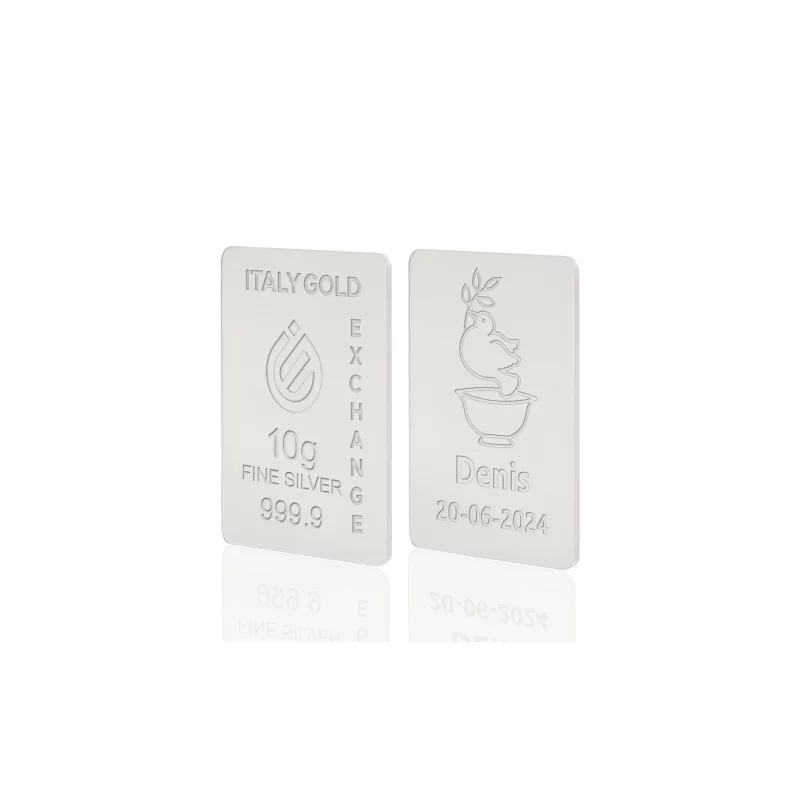 Lingou Argint Pur 999.9 de 10g Personalizat picture - 9