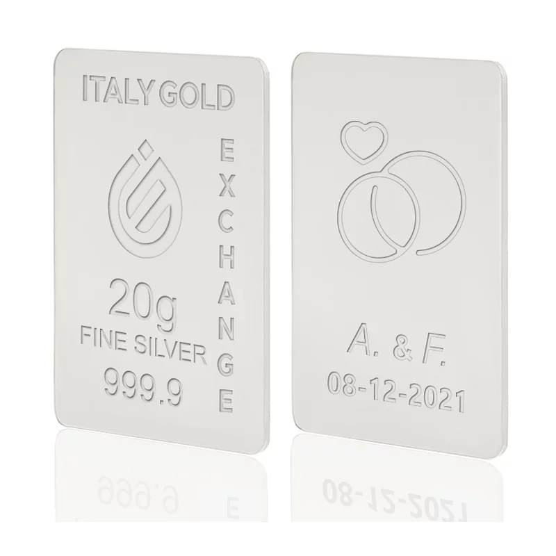 Lingou Argint Pur 999.9 de 20g Personalizat picture - 11