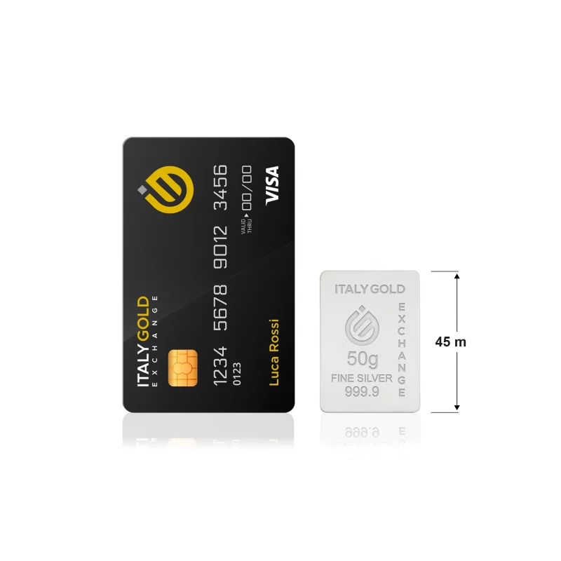 Lingou Argint Pur 999.9 de 50g Personalizat picture - 2
