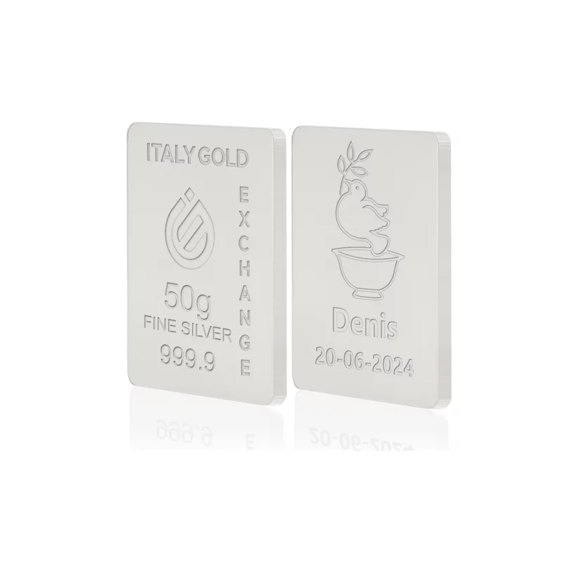 Lingou Argint Pur 999.9 de 50g Personalizat picture - 10