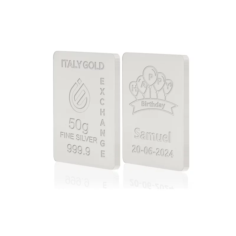Lingou Argint Pur 999.9 de 50g Personalizat picture - 12