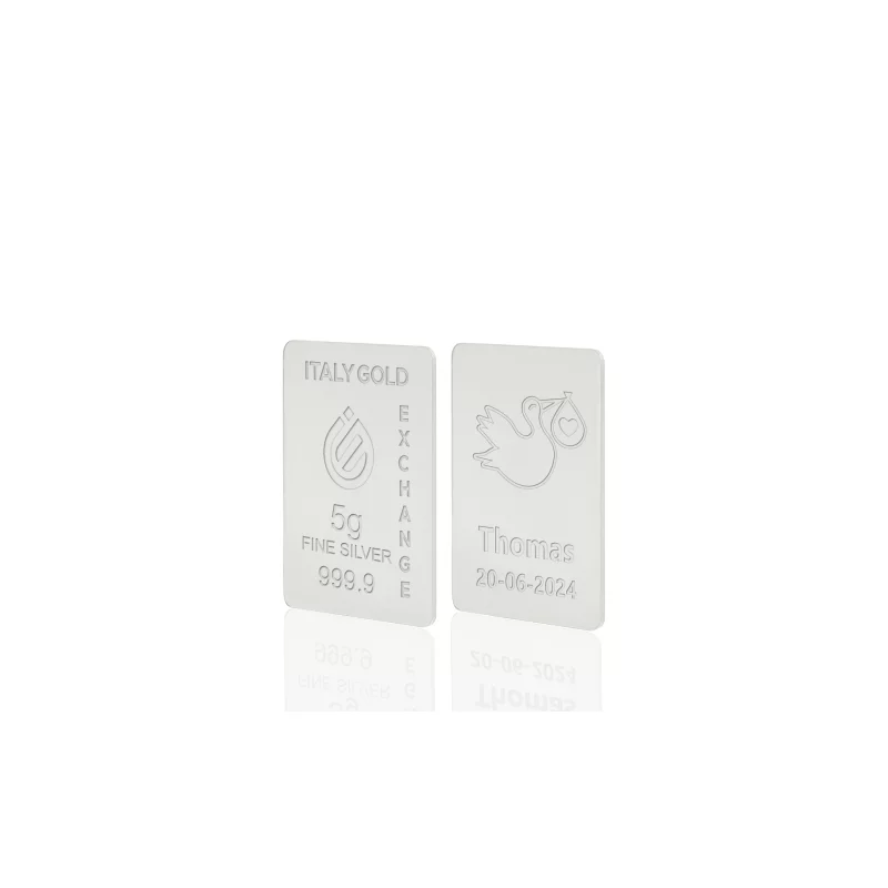 Lingou Argint Pur 999.9 de 5g Personalizat picture - 9