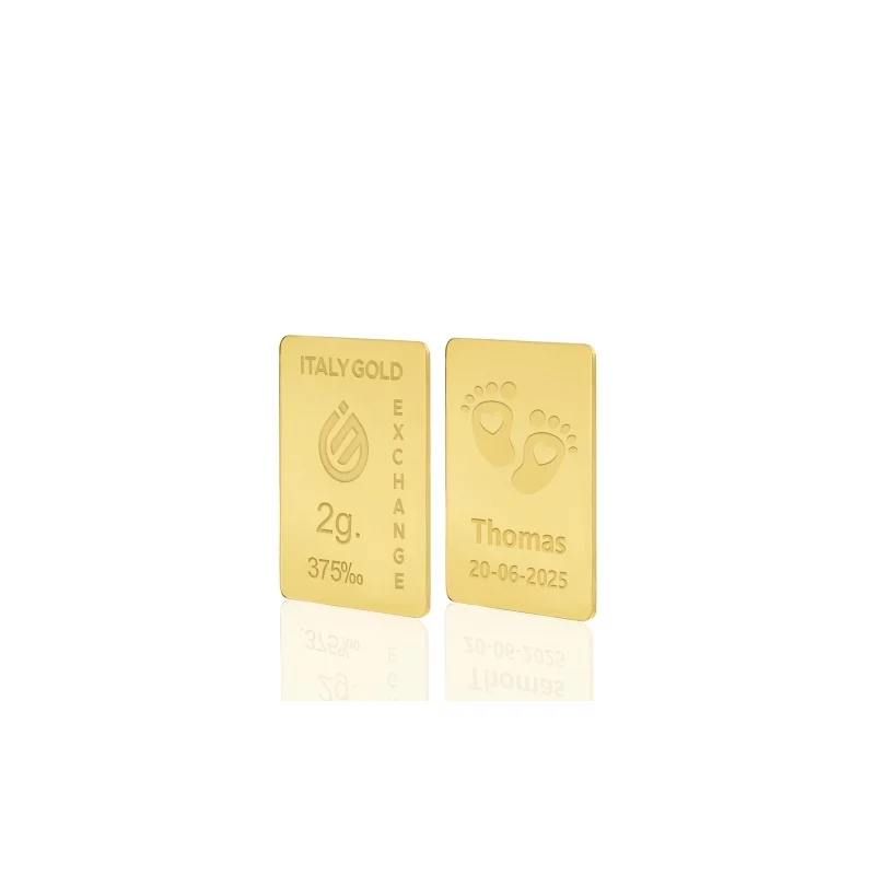Lingou Aur 9K de 2g Personalizat picture - 8