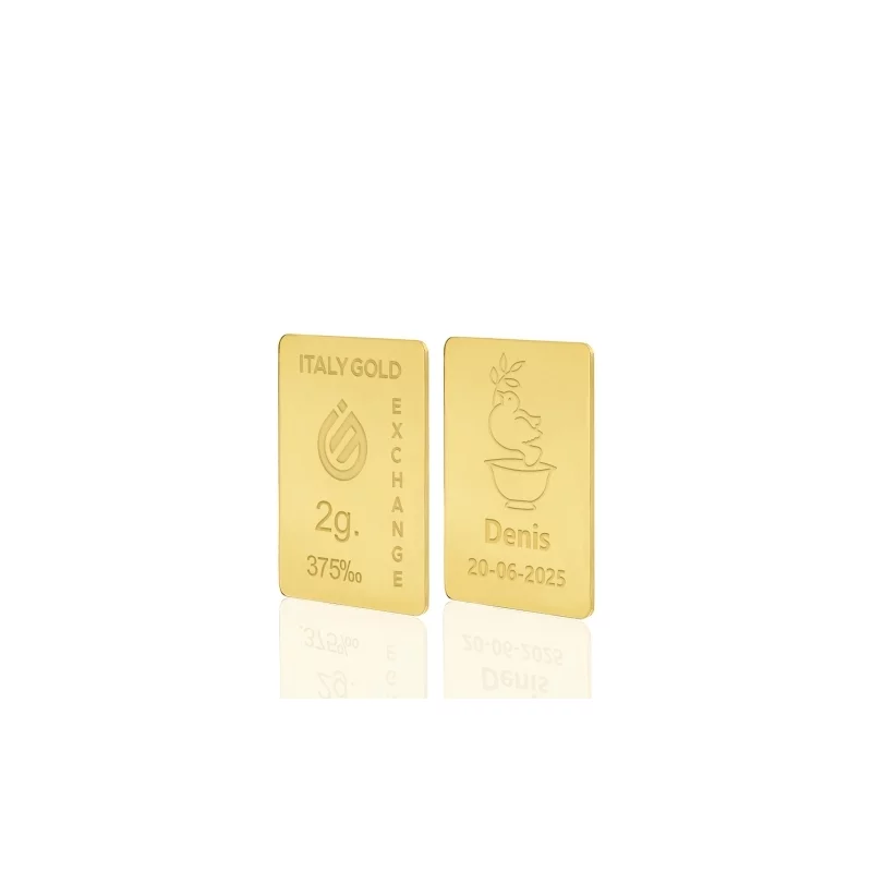 Lingou Aur 9K de 2g Personalizat picture - 10