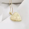 Medalion inima cu poze in interior - Handprints and Hearts - Argint 925 placat cu Aur Galben 18K