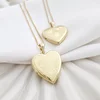 Medalion inima cu poze in interior - Handprints and Hearts - Argint 925 placat cu Aur Galben 18K