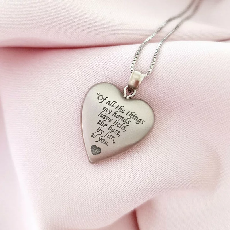 Medalion inima cu poze in interior - Mother&Child - Argint 925 Rodiat picture - 5