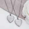 Medalion inima cu poze in interior - Silver Velvet - Argint 925 Rodiat - Cristal White Zirconia