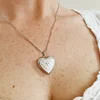 Medalion inima cu poze in interior - Silver Velvet - Argint 925 Rodiat - Cristal White Zirconia
