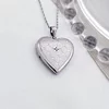 Medalion inima cu poze in interior - Silver Velvet - Argint 925 Rodiat - Cristal White Zirconia