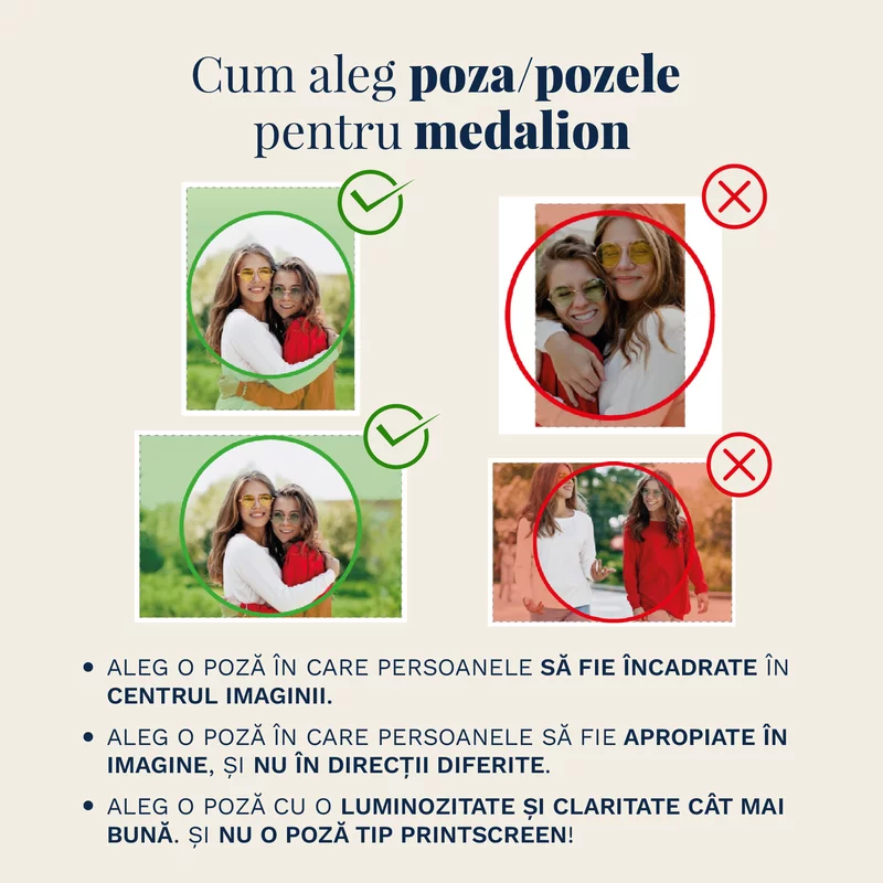 Medalion rotund cu poze in interior - Frame Star Diamond - Argint 925 picture - 6