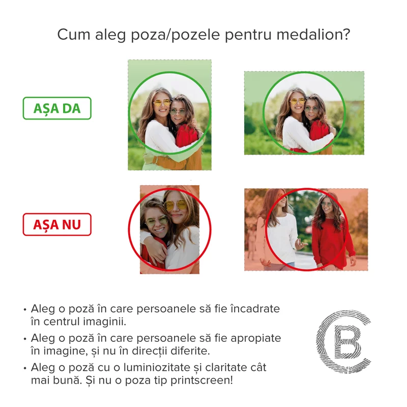 Medalion rotund cu poze in interior - Tree of Love - Argint 925 Rodiat picture - 5