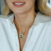 Medalionul Amintirilor - Pandantiv Aur Galben 14K - Model INIMA cu poze in interior si mesaj personalizat