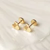 Cercei bebe - Model cap de soricel - Aur Galben 9K - Inchizatoare cu filet