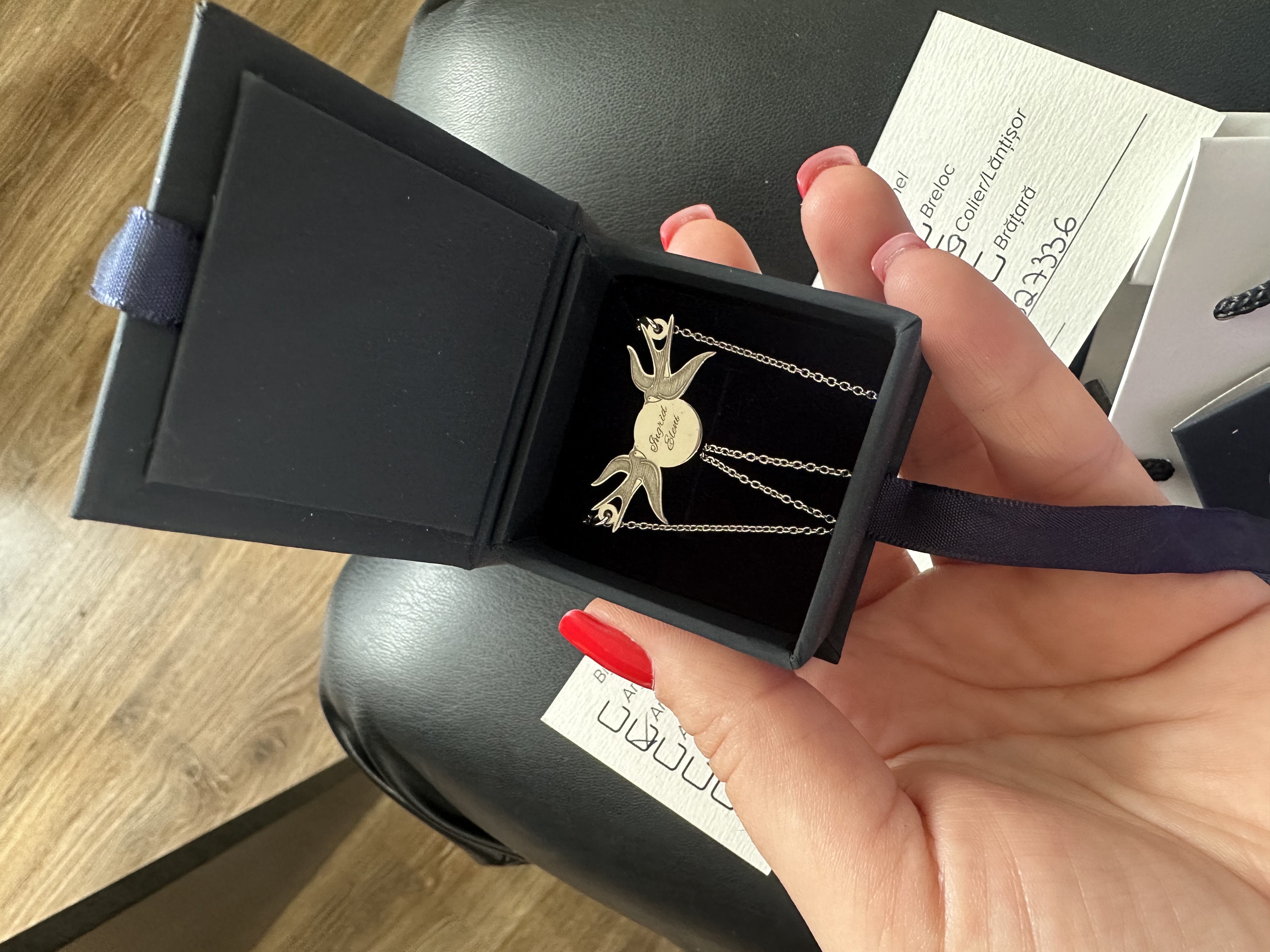 Recenzie Lantisor personalizat - Ciripit de randunele  - Argint 925 - Alina I.