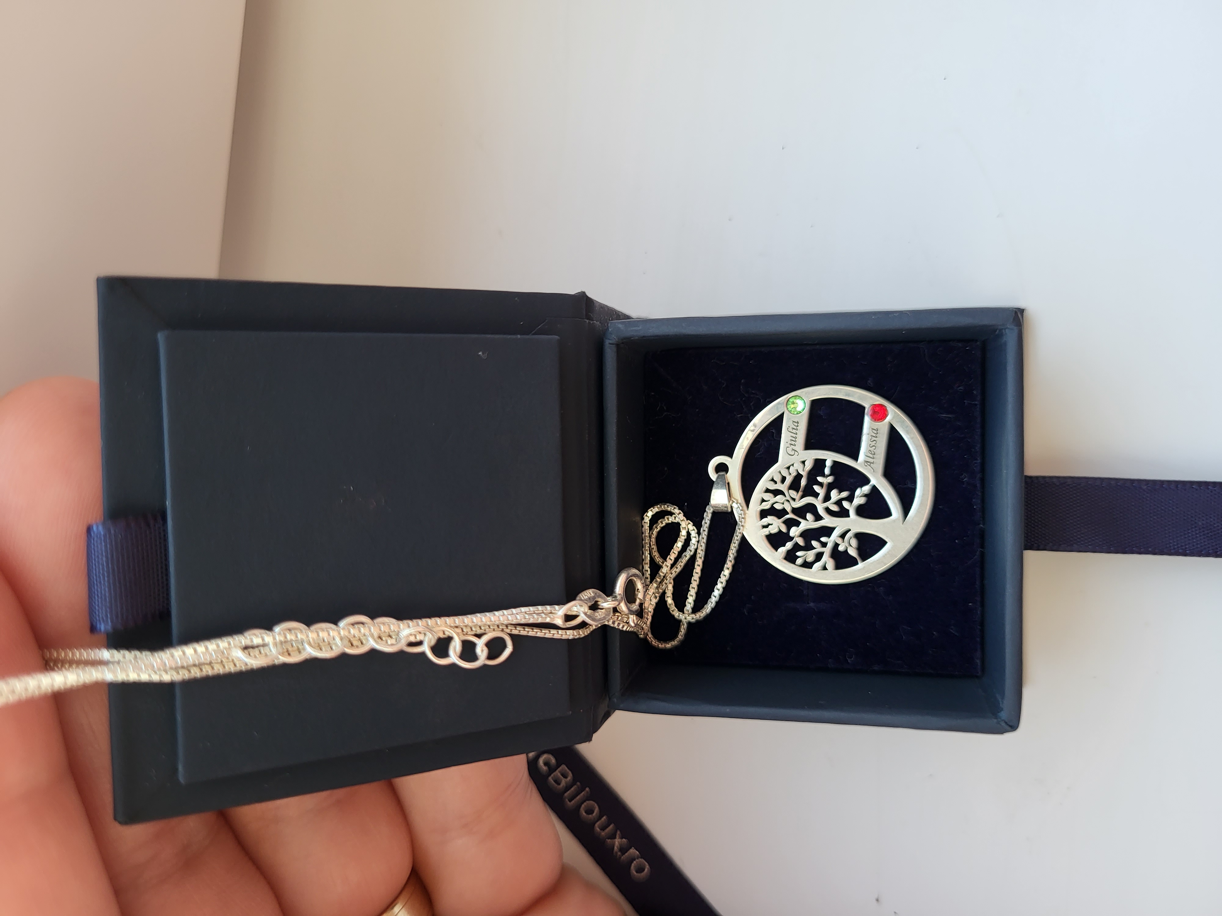 Recenzie Lantisor Copacul Vietii ARMONIE - Personalizat cu 2 Nume si Cristale Swarovski - Argint 925 - Marina L.