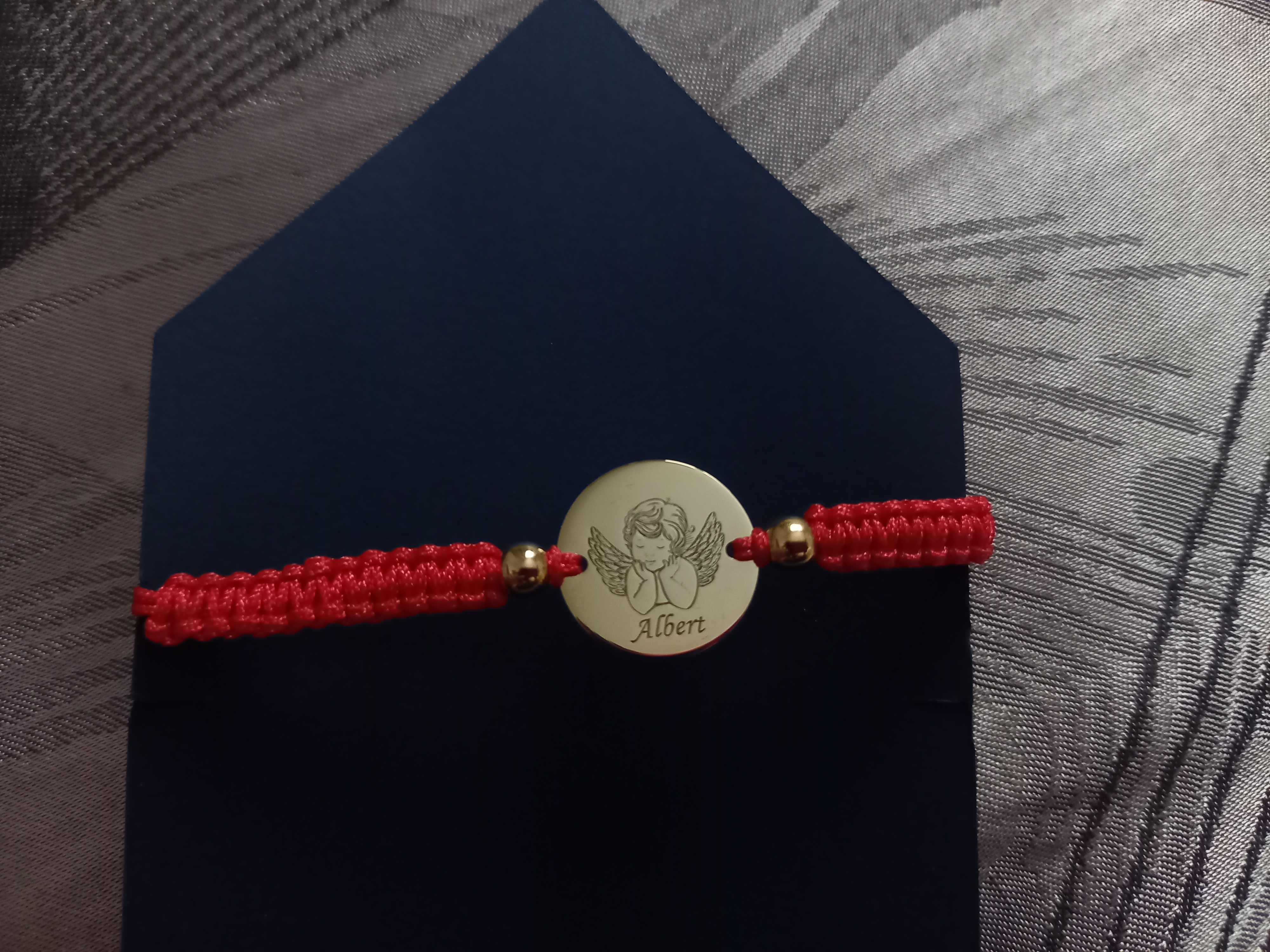 Recenzie Bratara Rugaciune Ingerasul meu - Bijuterie cu Har - Argint 925 placat cu Aur Galben 18K - Snur reglabil - Raluca Andreea C.