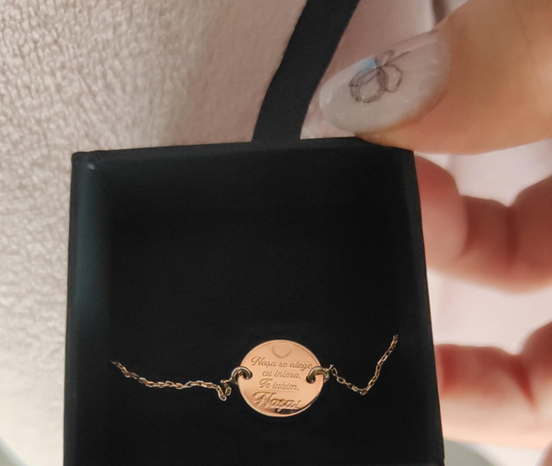 Recenzie Bratara Nasa mea - Aur Galben 14K - Snur reglabil - Catalin Budecan