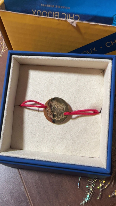 Recenzie Bratara Rugaciunea Inimii - Bijuterie cu Har - Argint 925 placat cu Aur Galben 18K - Snur reglabil - Larisa Tomele