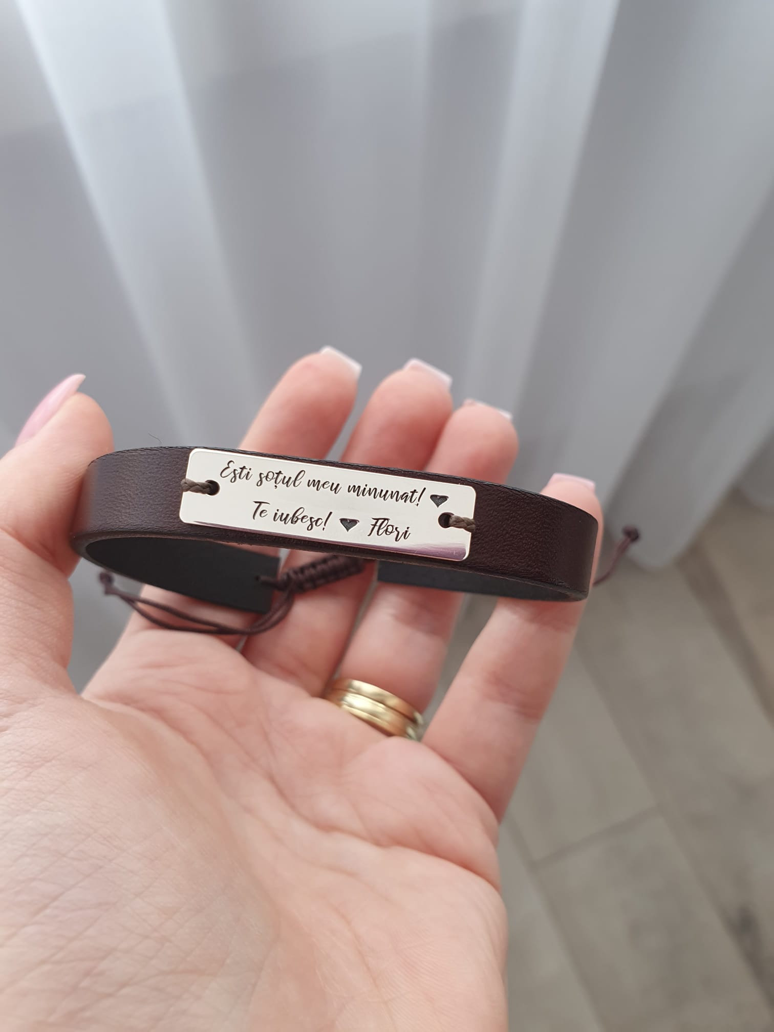 Recenzie Bratara Sotul si Taticul Perfect - Argint 925, piele - Florentina I.