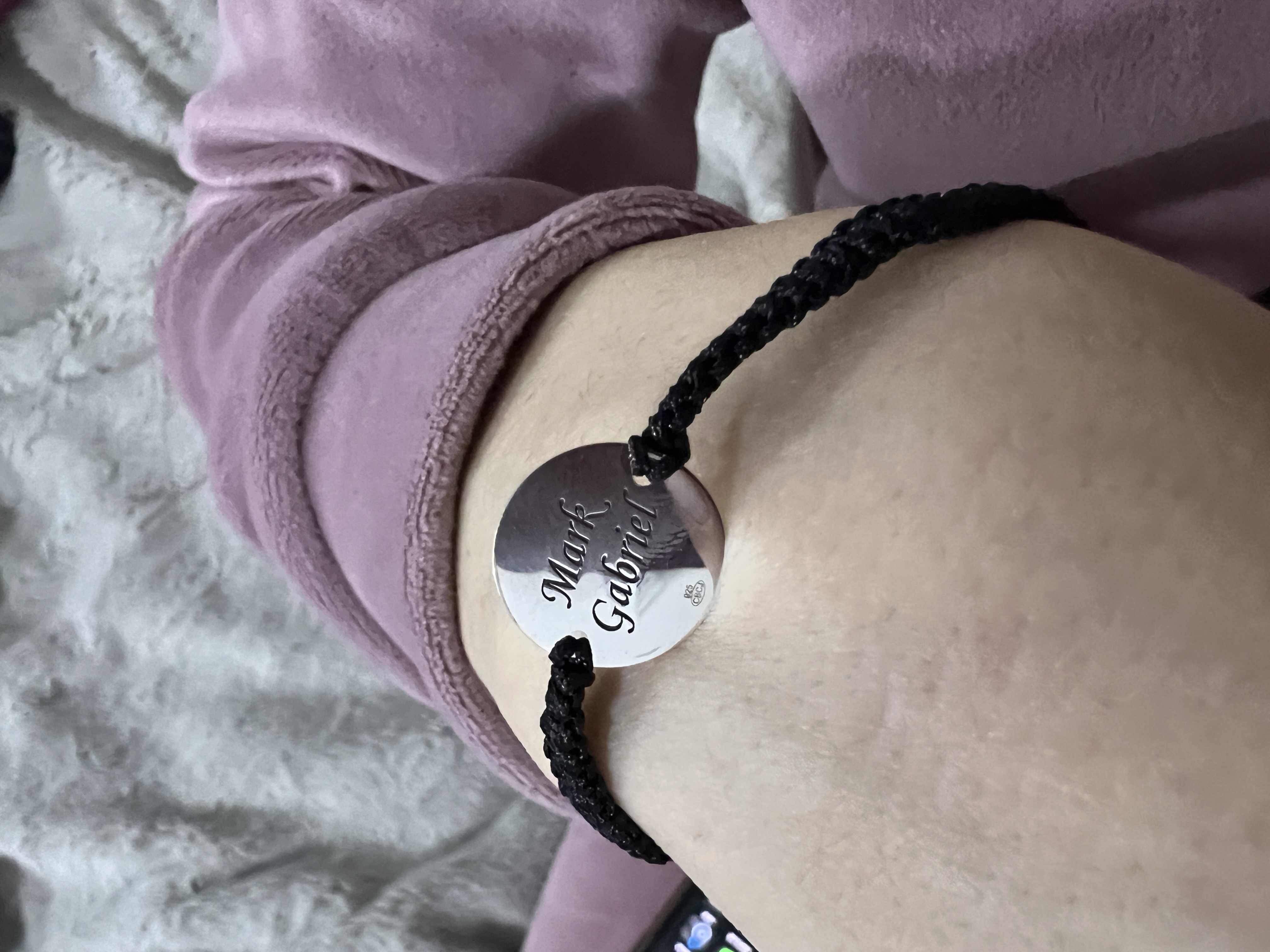 Recenzie Set CADOU Parinti - Bratara banut personalizata -  Proaspeti parinti - Argint 925, snur impletit - Andreea S.