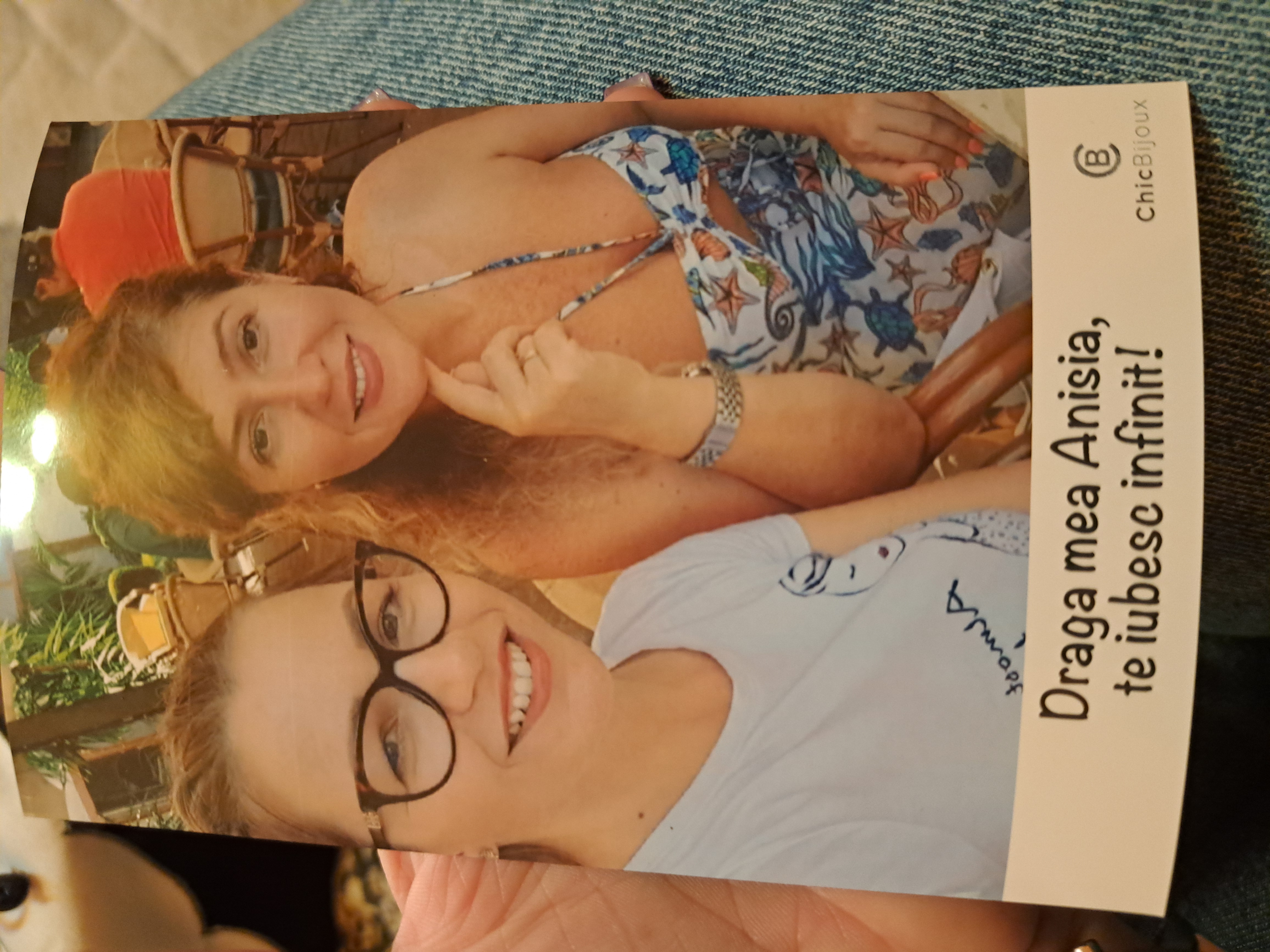 Recenzie Felicitare Chic Bijoux cu personalitate - Poza si Mesaj personalizat - Petruța C.