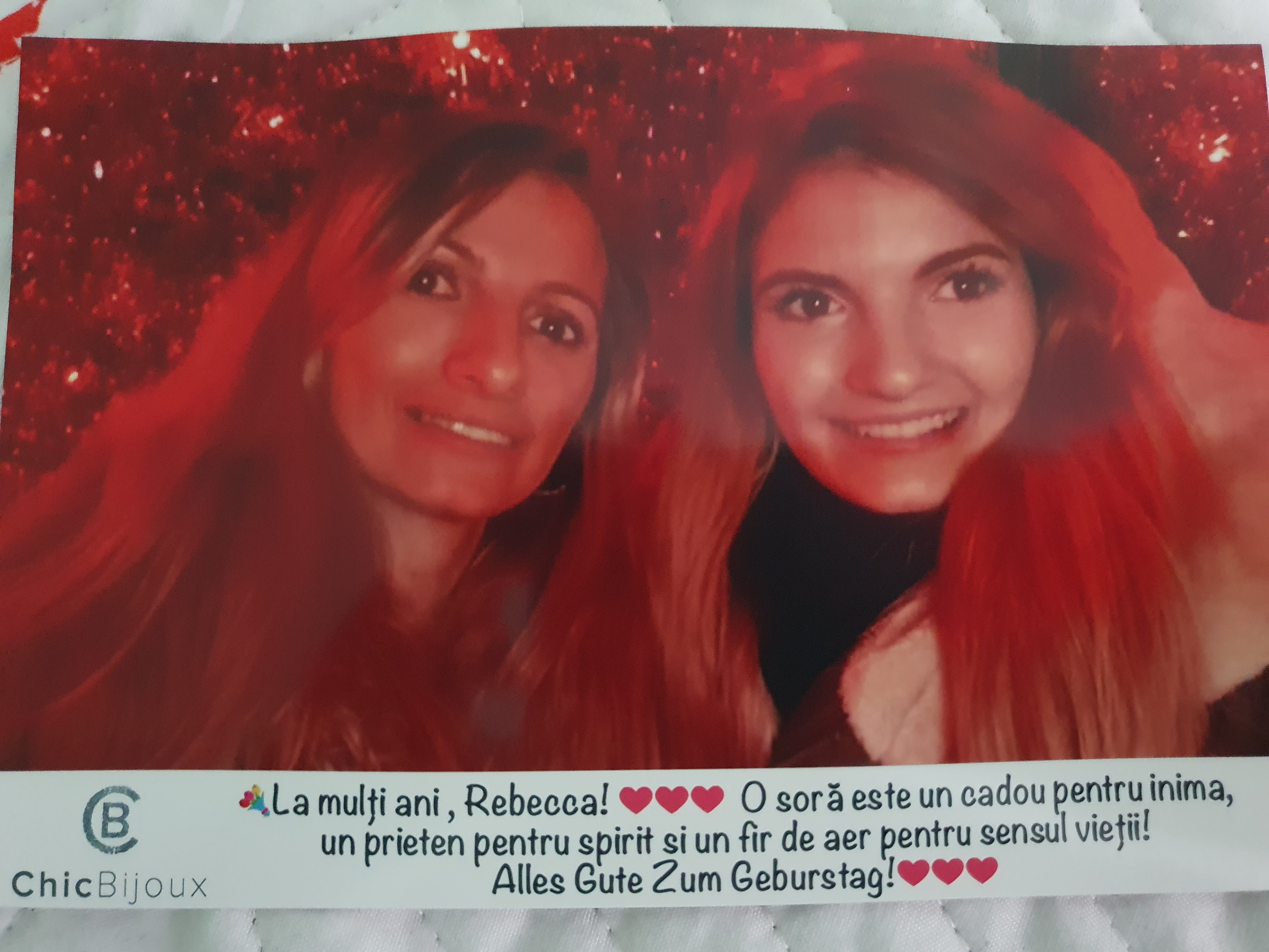 Recenzie Felicitare Chic Bijoux cu personalitate - Poza si Mesaj personalizat - Paraschiva Ioana R.
