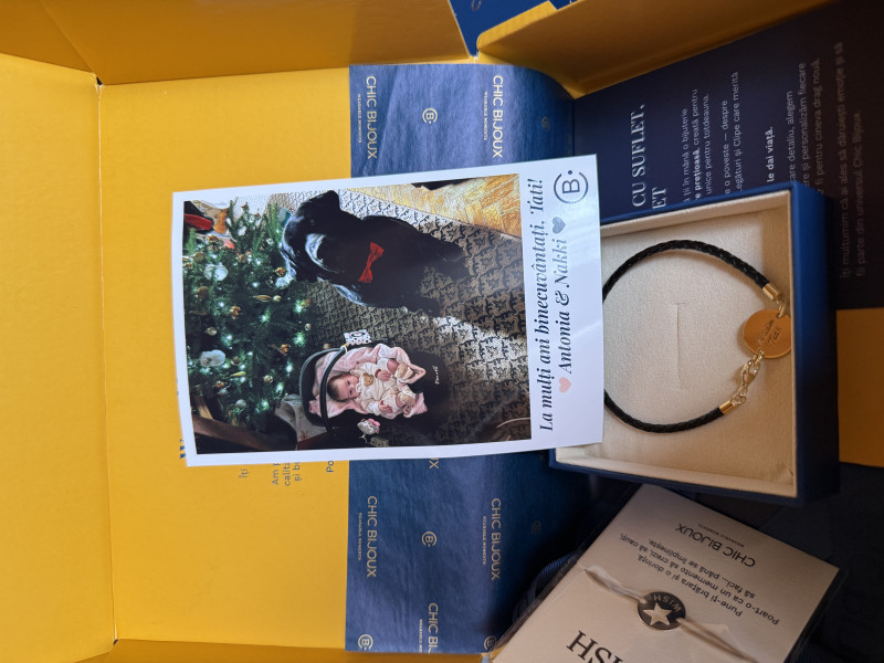 Recenzie Felicitare Chic Bijoux cu personalitate - Poza si Mesaj personalizat - Mirabela Toduț