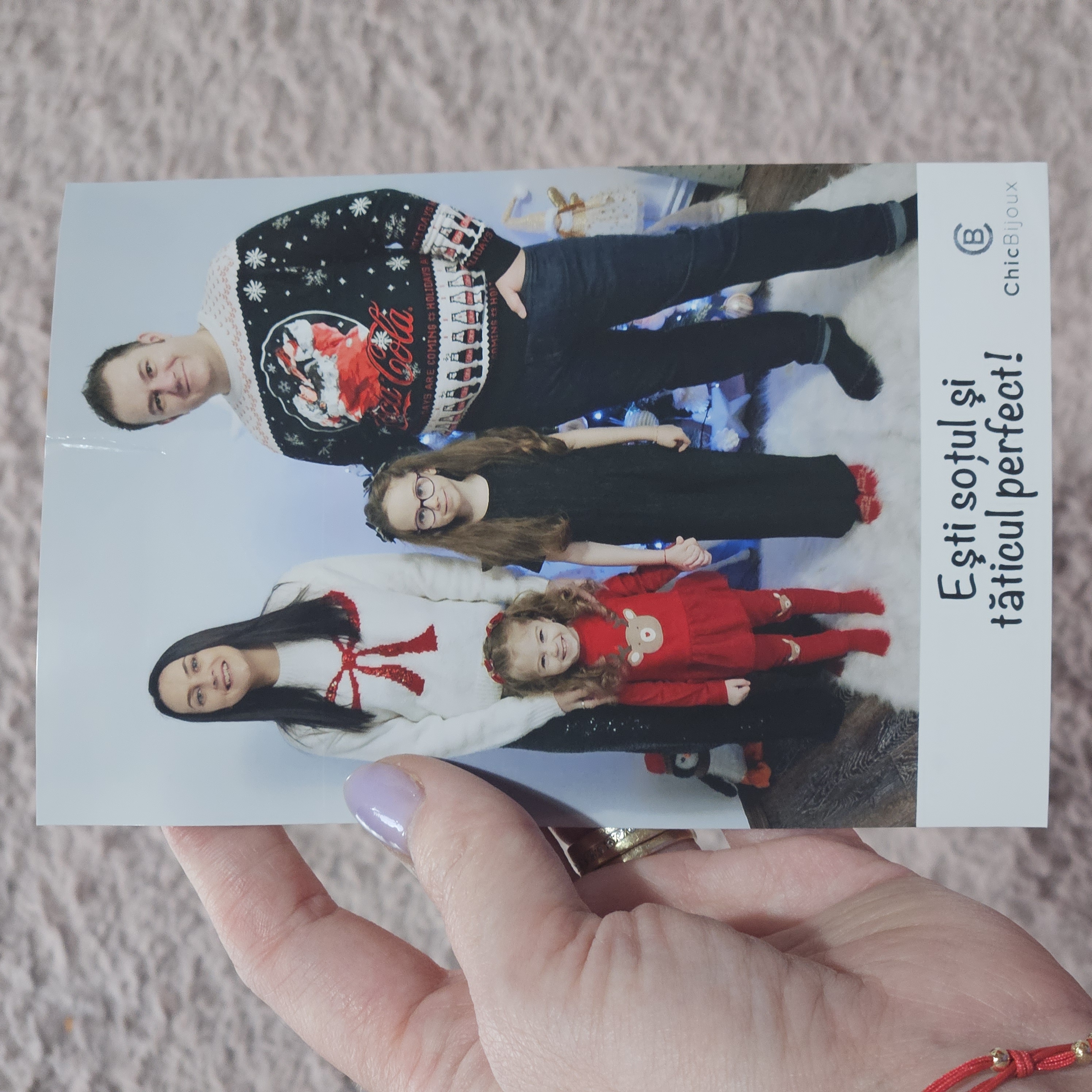 Recenzie Felicitare Chic Bijoux cu personalitate - Poza si Mesaj personalizat - Cristina T.