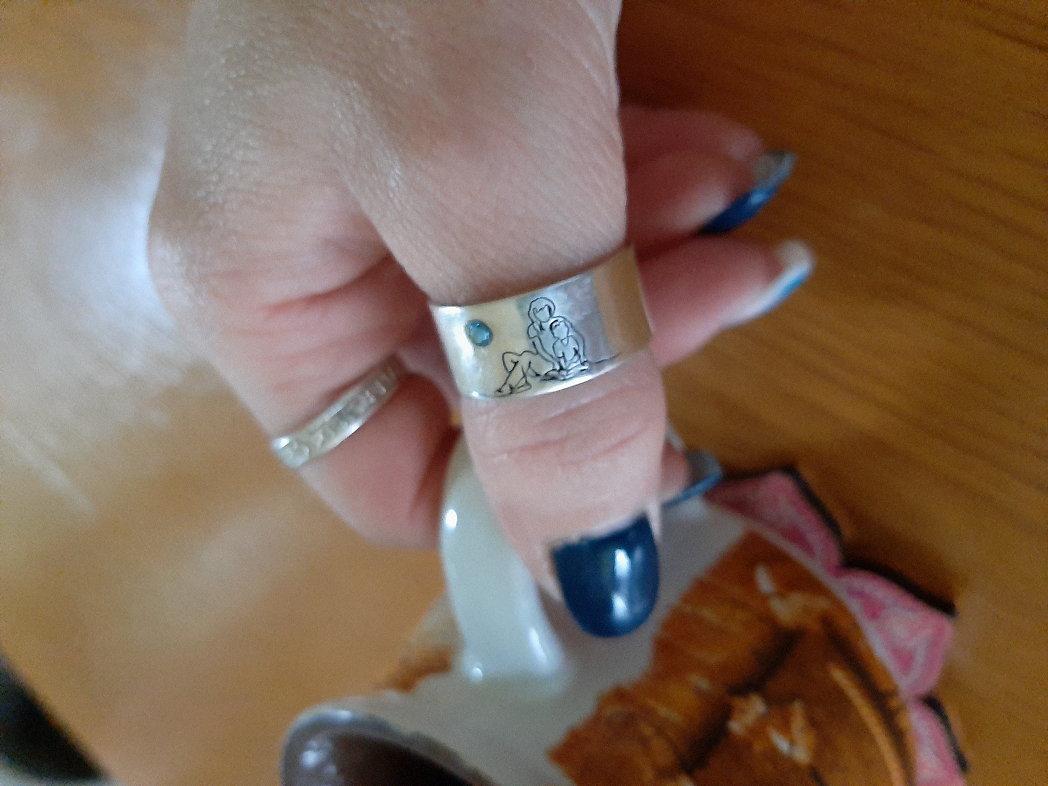 Recenzie Inel personalizat - Mama si fiu - model lat - Argint 925 - Cristal Swarovski - Madalina T.