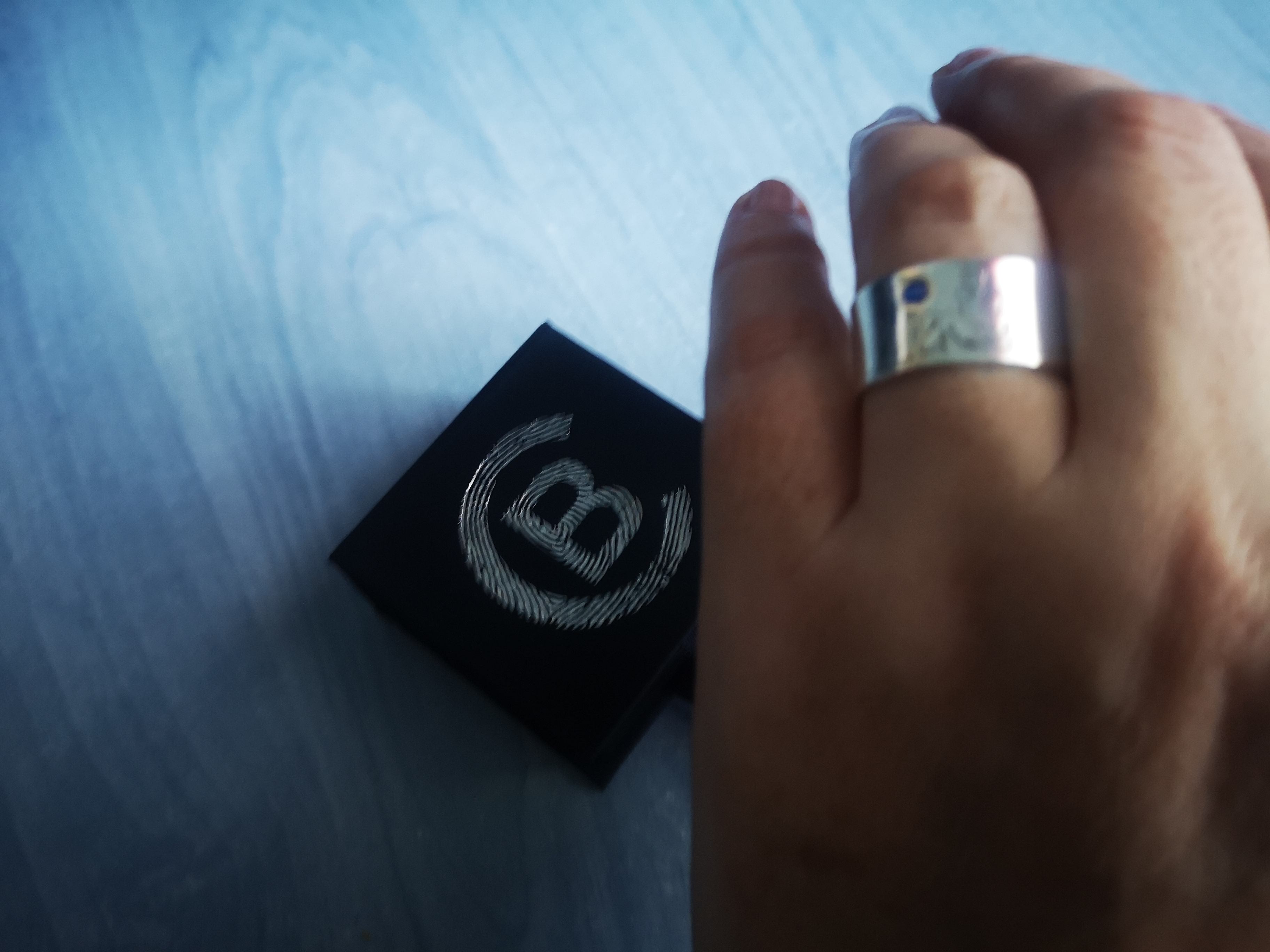Recenzie Inel personalizat - Mama si fiu - model lat - Argint 925 - Cristal Swarovski - Nicolae L.