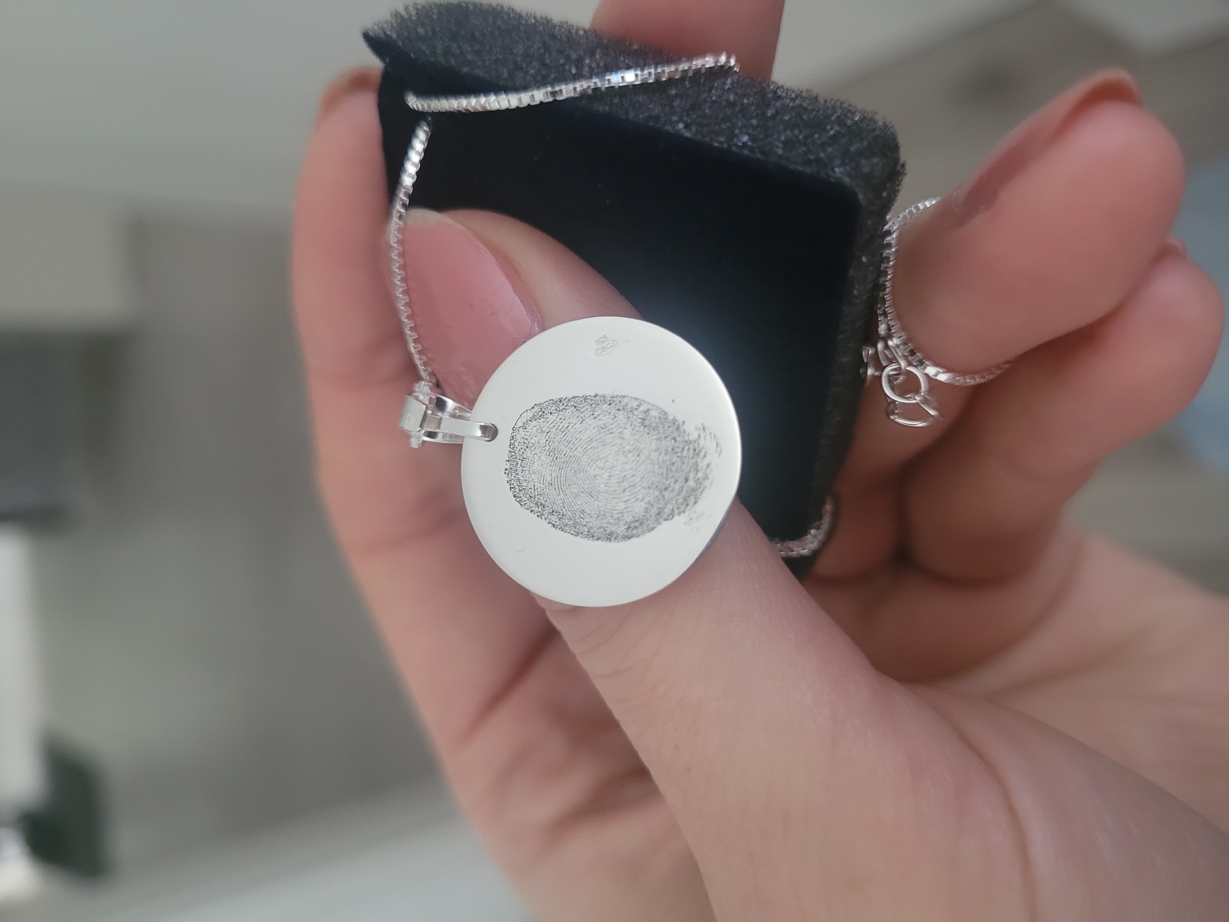 Recenzie Lantisor personalizat - Valul marii - Argint 925 - Ilona