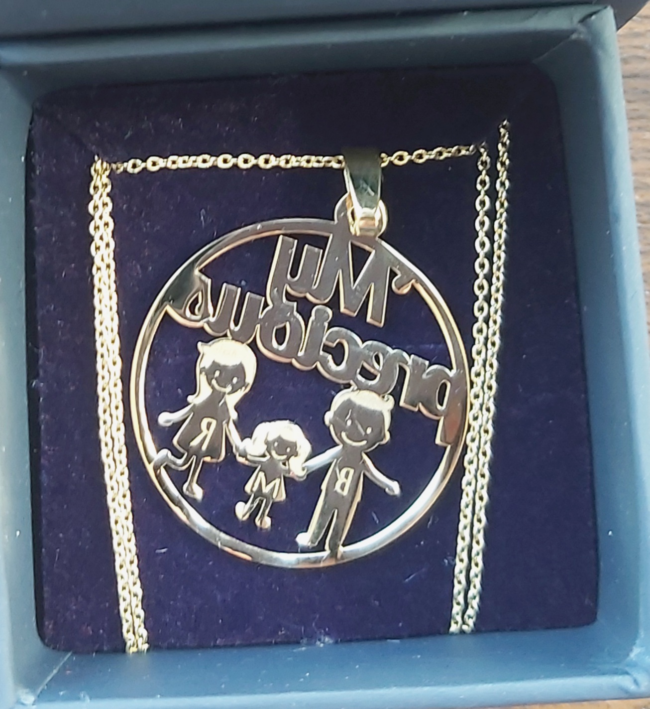 Recenzie Pandantiv personalizat - My precious Family - 3 Membri - Aur Galben 14K - Radu R.