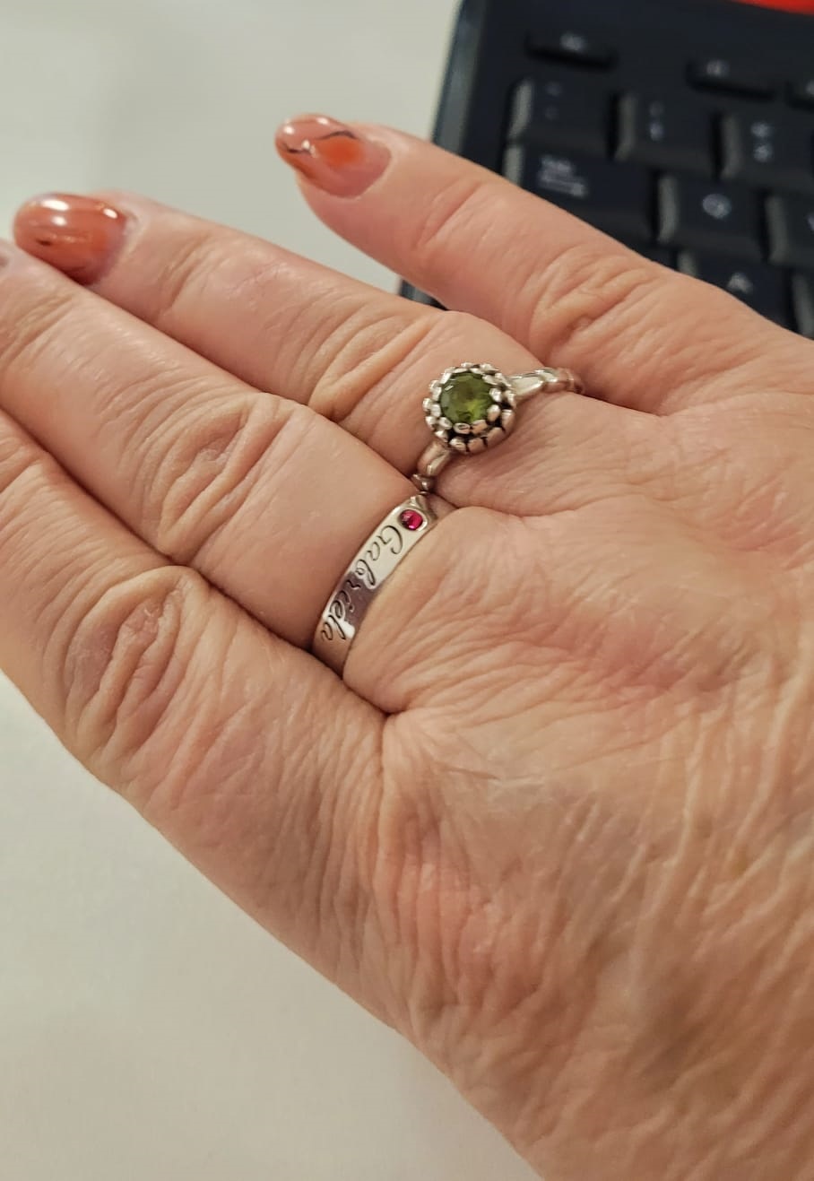 Recenzie Inel fix - Personalizat cu nume si cristal Swarovski -  Argint 925 - Gabriela M.