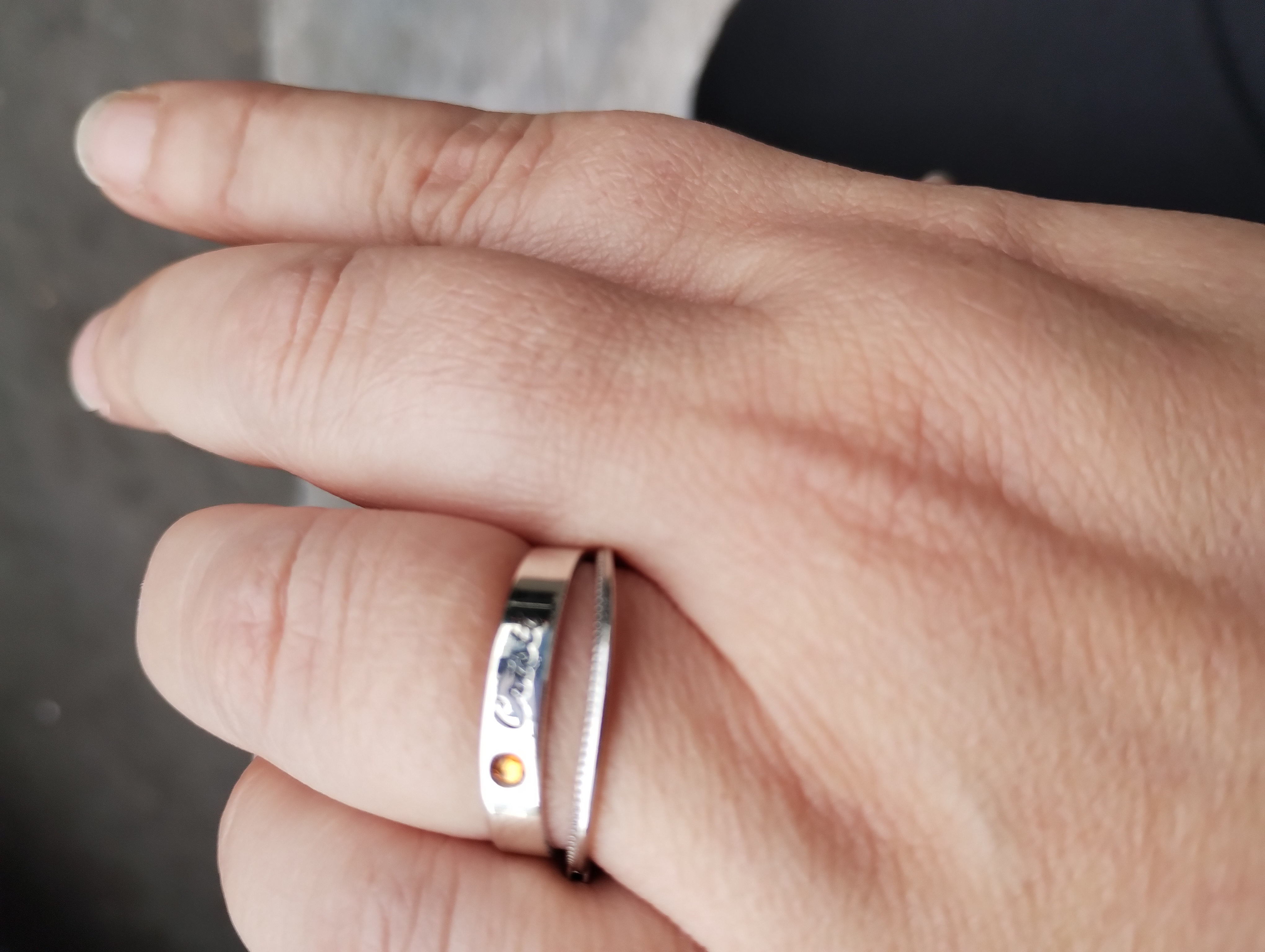 Recenzie Inel fix - Personalizat cu nume si cristal Swarovski -  Argint 925 - Cristina C.