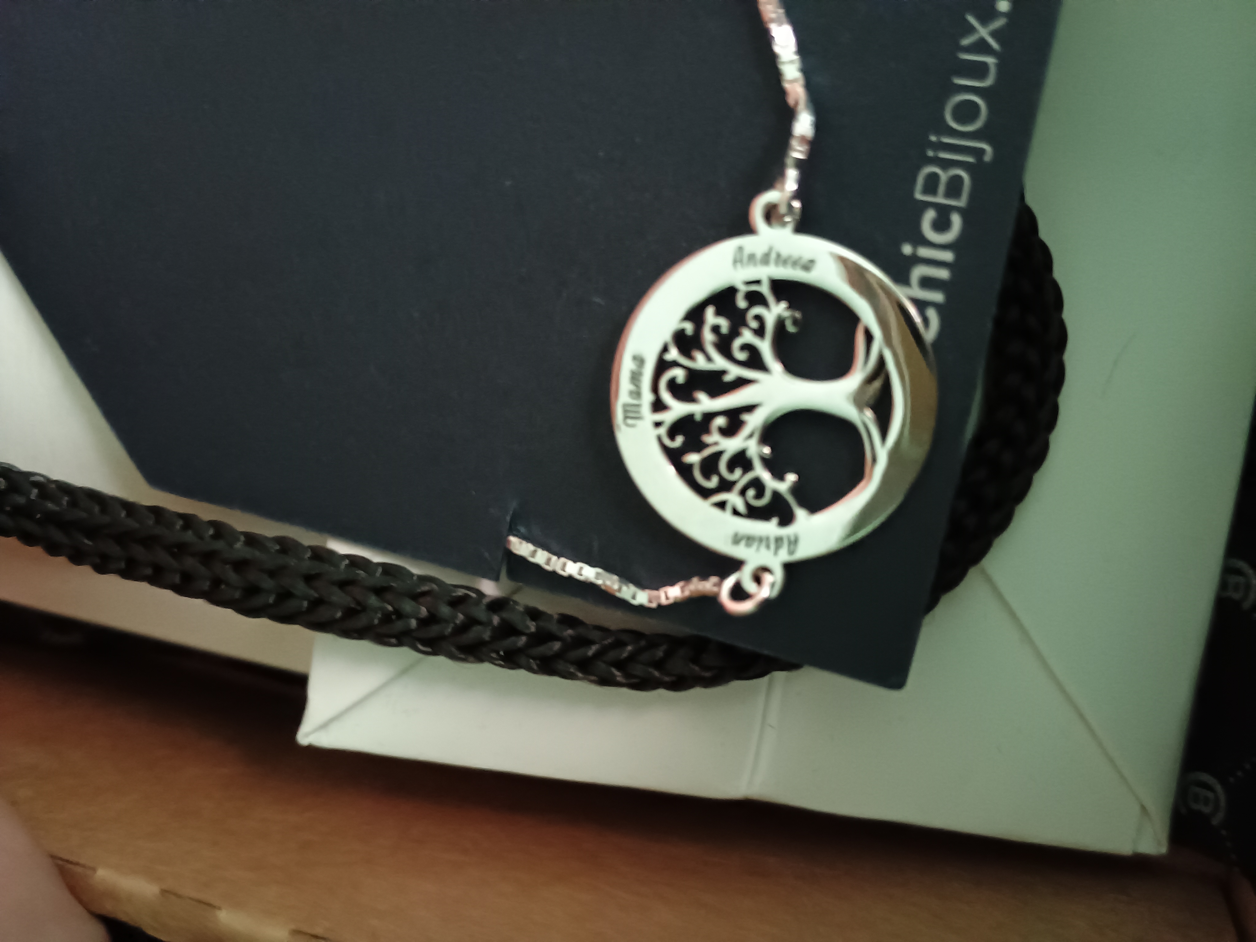 Recenzie Bratara personalizata - Copacul Vietii si nume - Lantisor glisant ajustabil - Argint 925 - Andreea-Simona C.